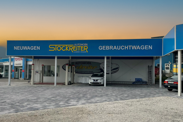 Schild Stockreiter Gebrauchtwagen